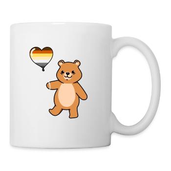 Teddy Bear Balloon Gay Bear Pride - Mug blanc - blanc - Droite