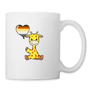 Giraffe with Gay Bear Balloon - Mug - white - Right