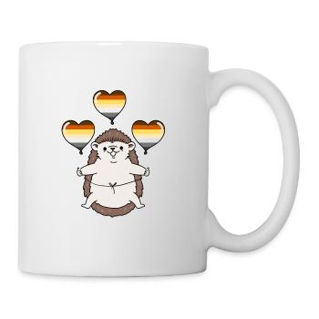 Hedgehog Balloon Gay Bear - Mug - white - Right