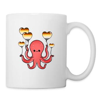 Octopus Balloon Gay Bear Pride - Mug - white - Right