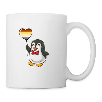 Pinguin Herzballon Gay Bear Pride - Tasse - Weiß - Rechts