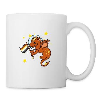 Drache im Weltraum Gay Bear Pride - Tasse - Weiß - Rechts