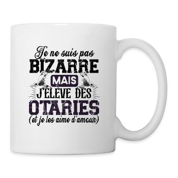 Otarie Phoque Animal Zoo Mammifère Cadeau Humour - Mug blanc - blanc - Droite
