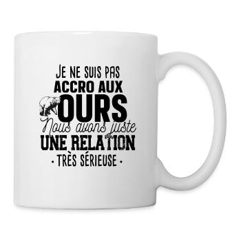Ours Brun Polaire Animal Cadeau Humour Forestier - Mug blanc - blanc - Droite