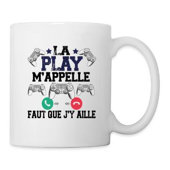 Play Station Game Gamer Gaming Gameuse Cadeau - Mug blanc - blanc - Droite