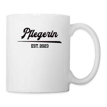 Pflegerin seit 2023 Pflegefachfrau Pflegekraft - Tasse - Weiß - Rechts