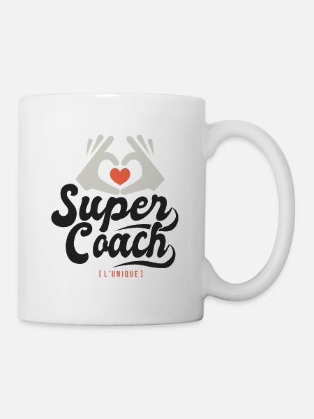 Super coach l unique cadeau coach entraineur - Mug blanc - blanc