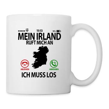 Irland Abschiedsgeschenk für Fans Liebhaber Lustig - Tasse - Weiß - Rechts