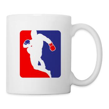 Martial Arts Fighter Kickboxing Logo Colors changeable - Mug - white - Right