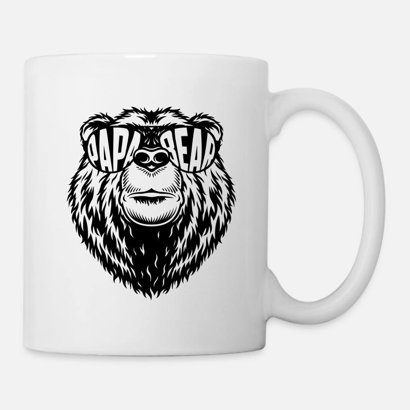Fête des pères de Papa ours | Couleur changeante - Mug blanc - blanc