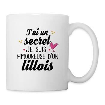 Lillois Lille Femme Amoureuse Cadeau Amour Humour - Mug blanc - blanc - Droite