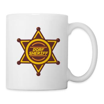 Dorf Sheriff | Farben änderbar - Tasse - Weiß - Rechts