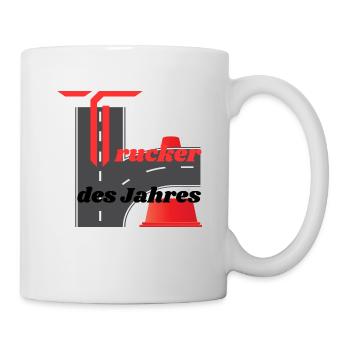 Trucker des Jahres - Tasse - Weiß - Rechts