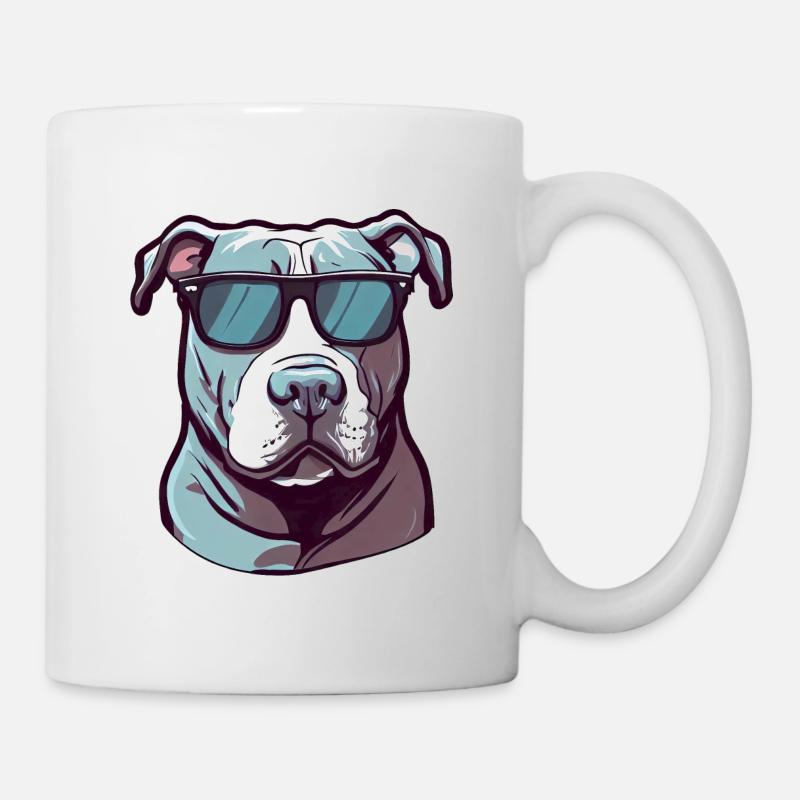 PITBULL L’INTIMIDATEUR - Mug blanc - blanc