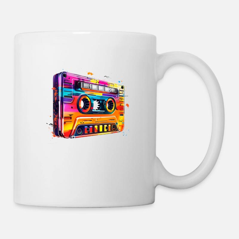 Cassette - Mug blanc - blanc
