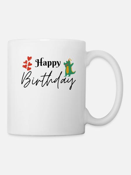 Happy Birthday - Tasse - Weiß