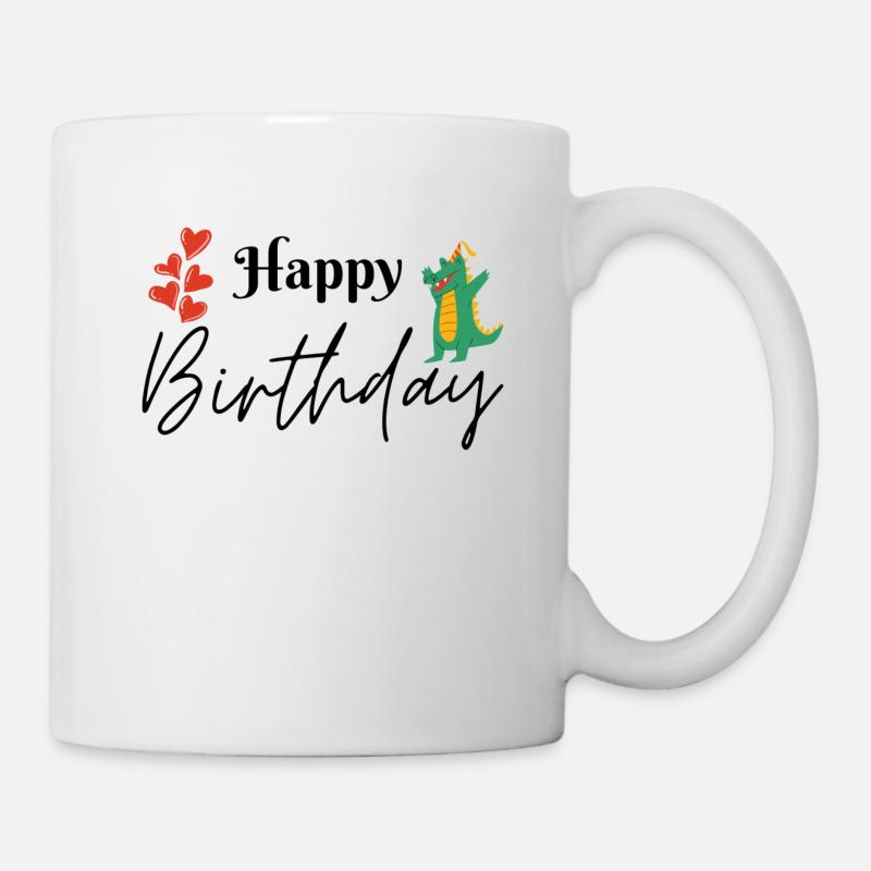 Happy Birthday - Tasse - Weiß
