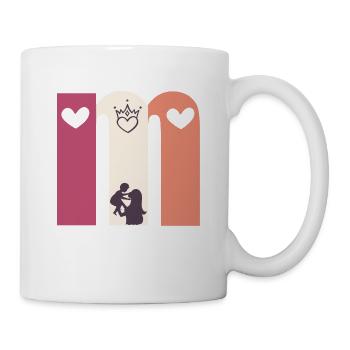 Ich hab dich lieb, Mama - Tasse - Weiß - Rechts