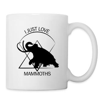 Drôle de mammouth Âge de pierre Conception de l’âge de glace Préhistorique - Mug blanc - blanc - Droite