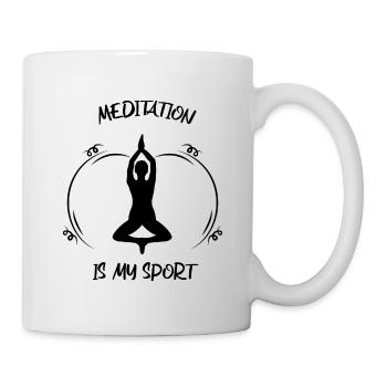 Meditaion - Tasse - Weiß - Rechts