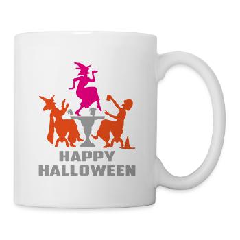 Hexenparty zur gruseligen Halloween-Nacht - Tasse - Weiß - Rechts