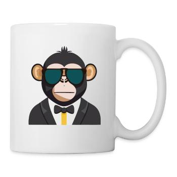 Monkey in tuxedo - Mug - white - Right