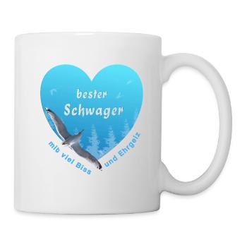 bester Schwager - Tasse - Weiß - Rechts