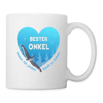 bester Onkel - Tasse - Weiß - Rechts