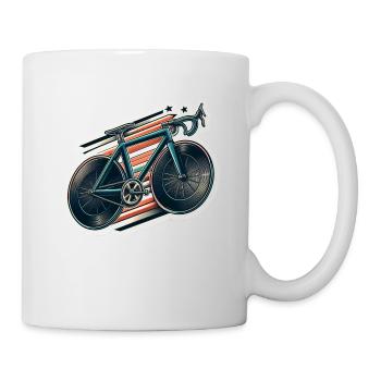 Vélo de gravier - Mug blanc - blanc - Droite