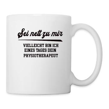 Physiotherapeut Krankengymnastik Physiotherapie - Tasse - Weiß - Rechts