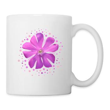 pink flower - Mug - white - Right