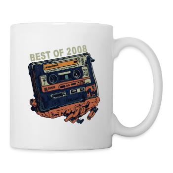 2008 Jahrgang 2008 Kassette - Jahrgang seit 2008 - Tasse - Weiß - Rechts
