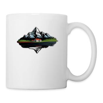 Montagnes suisses - Mug blanc - blanc - Droite