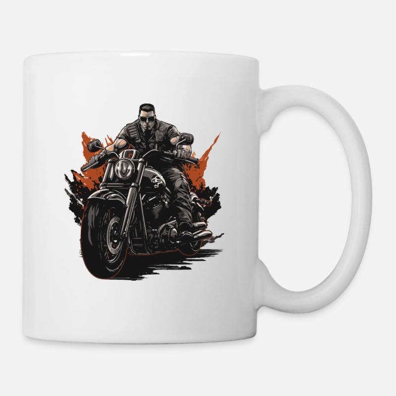 Motard - Mug blanc - blanc