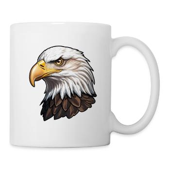 Weißkopfseeadler - Tasse - Weiß - Rechts