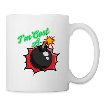 Funny Phrases slang graphic design - Mug - white - Right