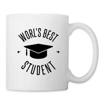WORLD'S BEST STUDENT - Mug blanc - blanc - Droite