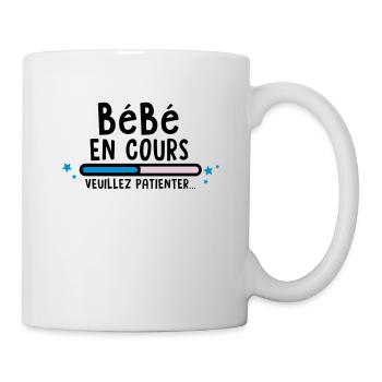 bébé en cours(veuillez patienter) - Mug blanc - blanc - Droite
