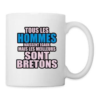 les meilleurs sont bretons - Mug blanc - blanc - Droite