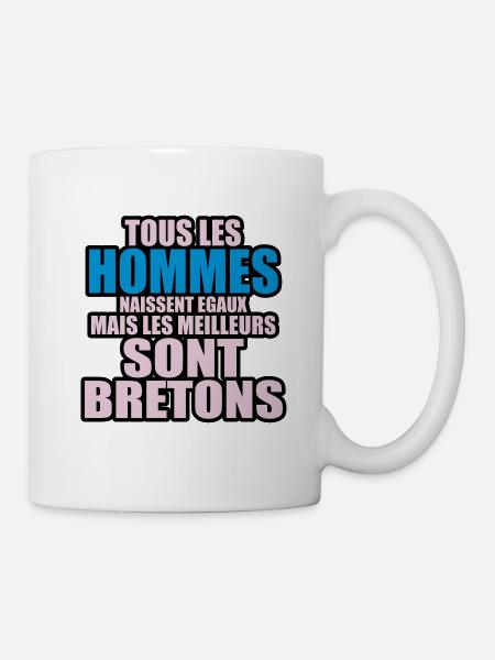 les meilleurs sont bretons - Mug blanc - blanc