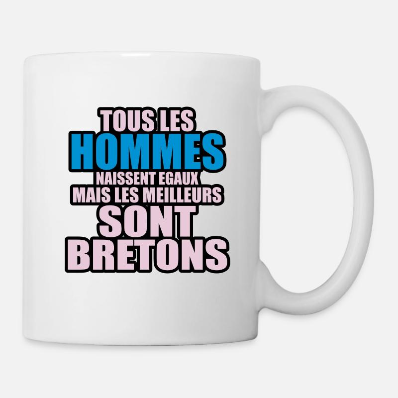 les meilleurs sont bretons - Mug blanc - blanc