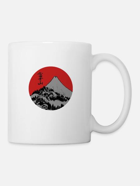 Red Dawn Fuji - Mug blanc - blanc