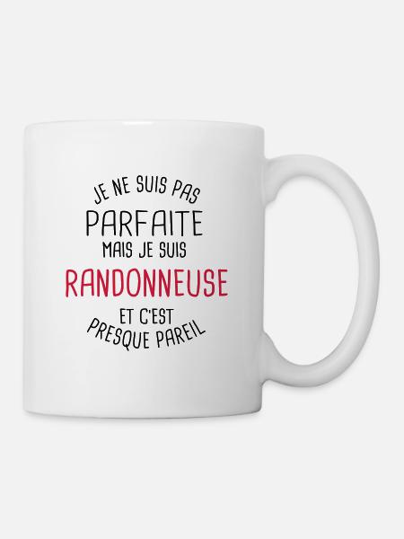 Pas parfaite mais randonneuse - Mug blanc - blanc