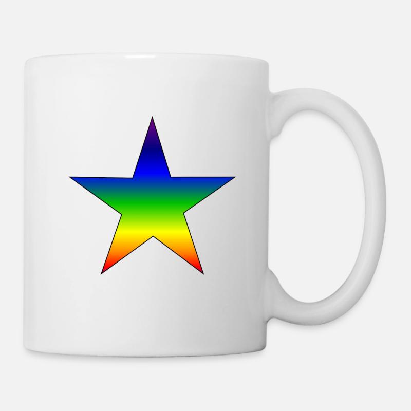 Rainbow star - Mug - white