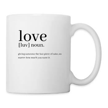 Définition de l'amour - Mug blanc - blanc - Droite