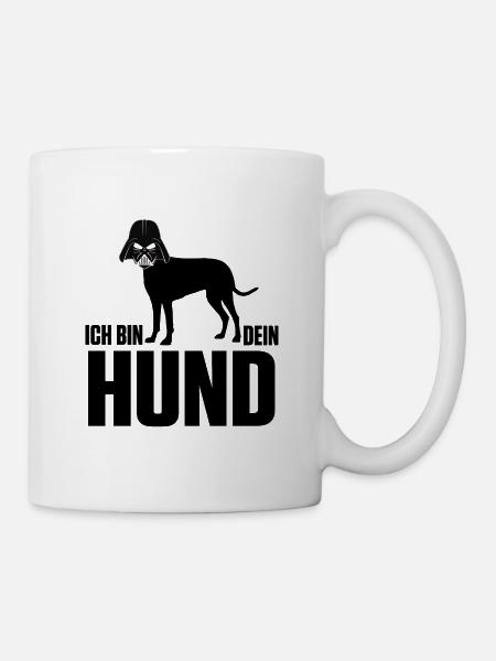 ICH BIN DEIN HUND - HUNDE SHIRT - Tasse - Weiß