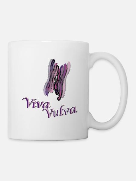 Viva Vulva - Tasse - Weiß