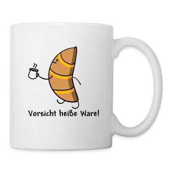 Croissant - Tasse - Weiß - Rechts