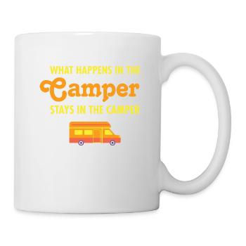 What Happens In The Camper Stays In The Camper - Mug - white - Right