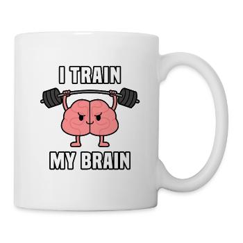 I TRAIN MY BRAIN - Mug - white - Right